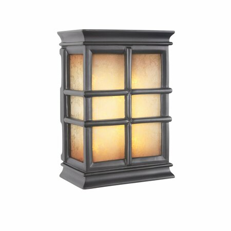 CRAFTMADE Hand-Carved Window Pane Lighted LED Chime in Black ICH1505-BK